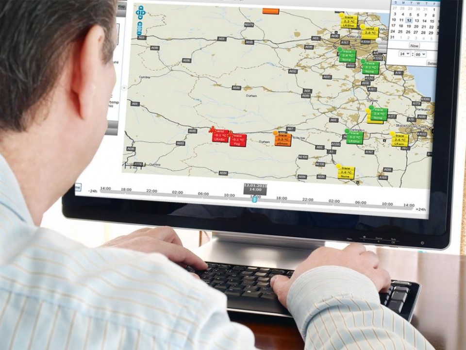 RoadDSS Navigator Software per visualizzazione Dati Meteo Stradali